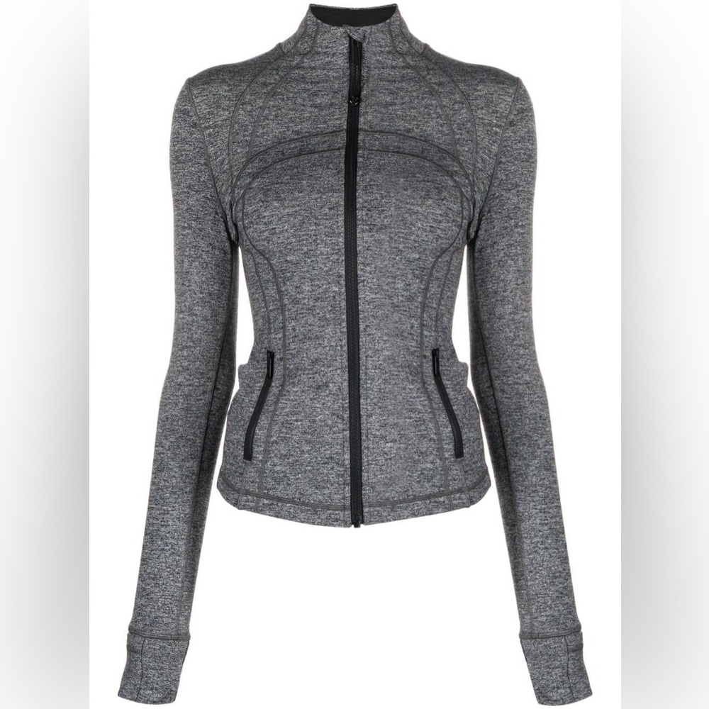 Lululemon Define Jacket Gray/Dark Gray Melange Luon Full Zip Sz 4 - Picture 3 of 15